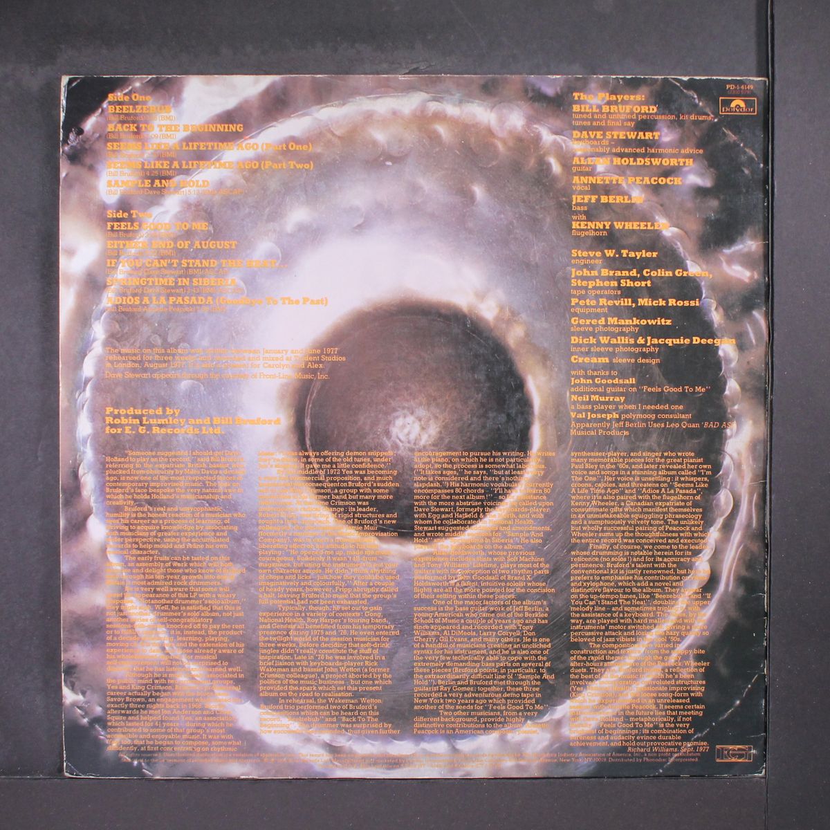 feels good to me by BILL BRUFORD