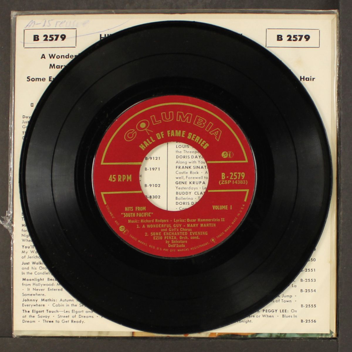 hits from south pacific, vol. 1 by MARY MARTIN