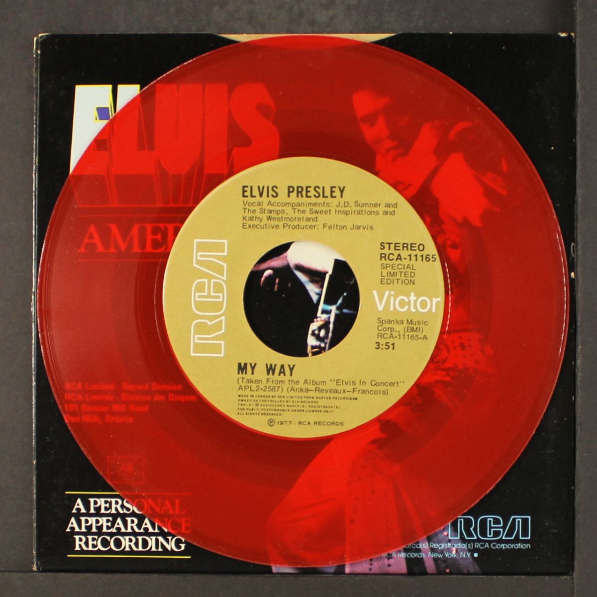 my way / america by ELVIS PRESLEY