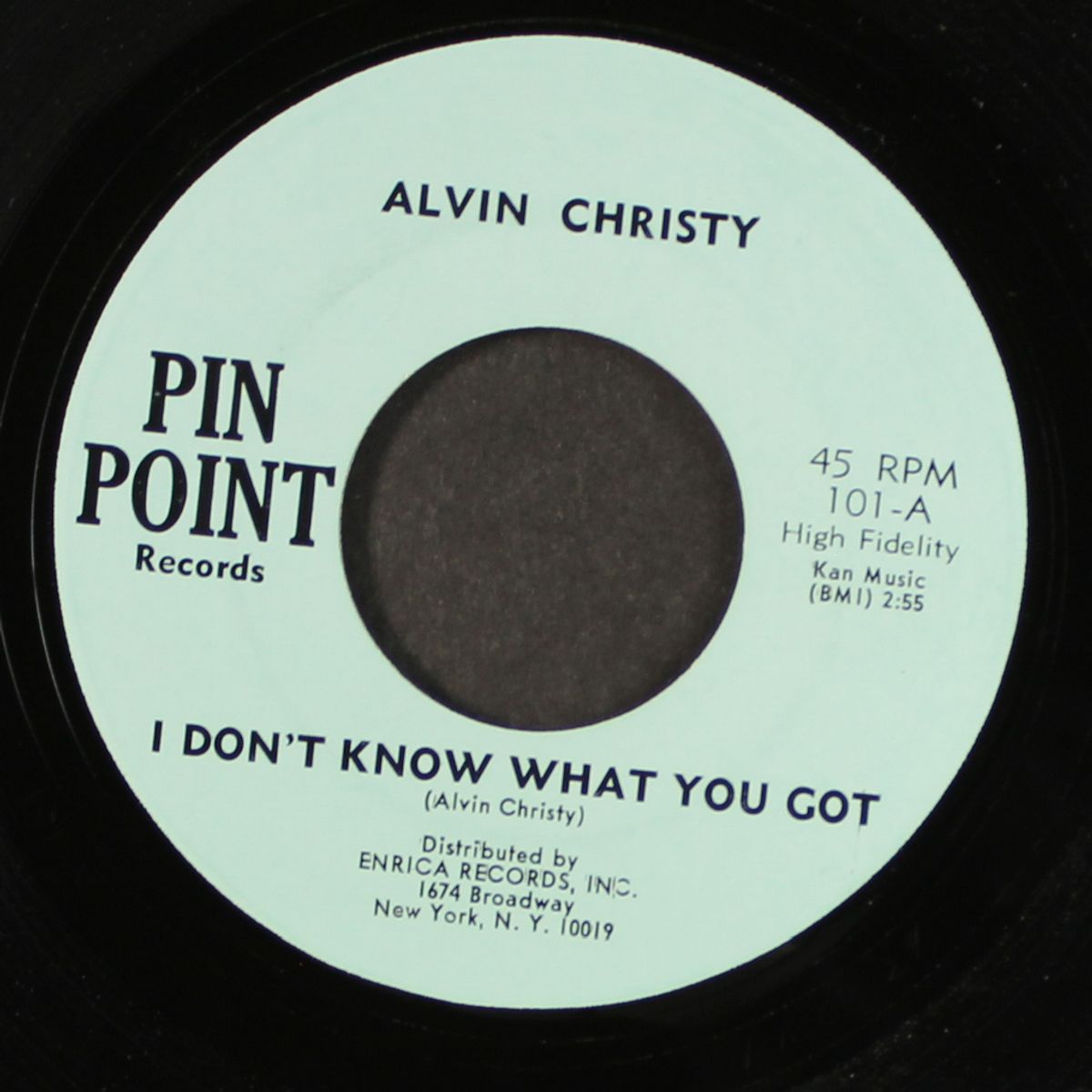 i don't know what you got / i'm so proud by ALVIN CHRISTY