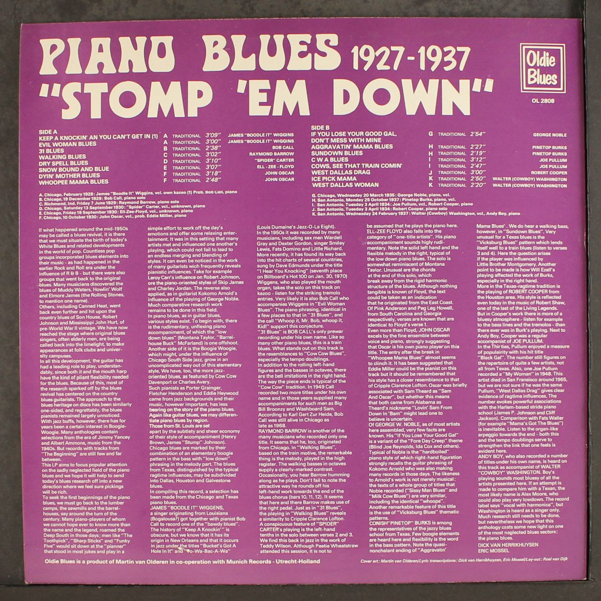 piano blues, 1927-37 by VARIOUS
