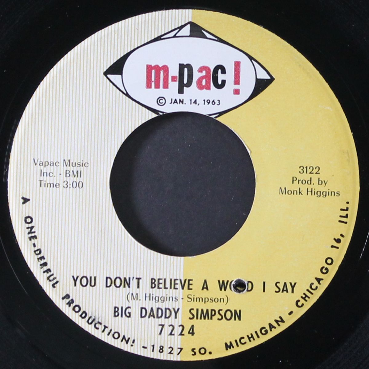 you don't believe a word i say / what can i do by BIG DADDY SIMPSON