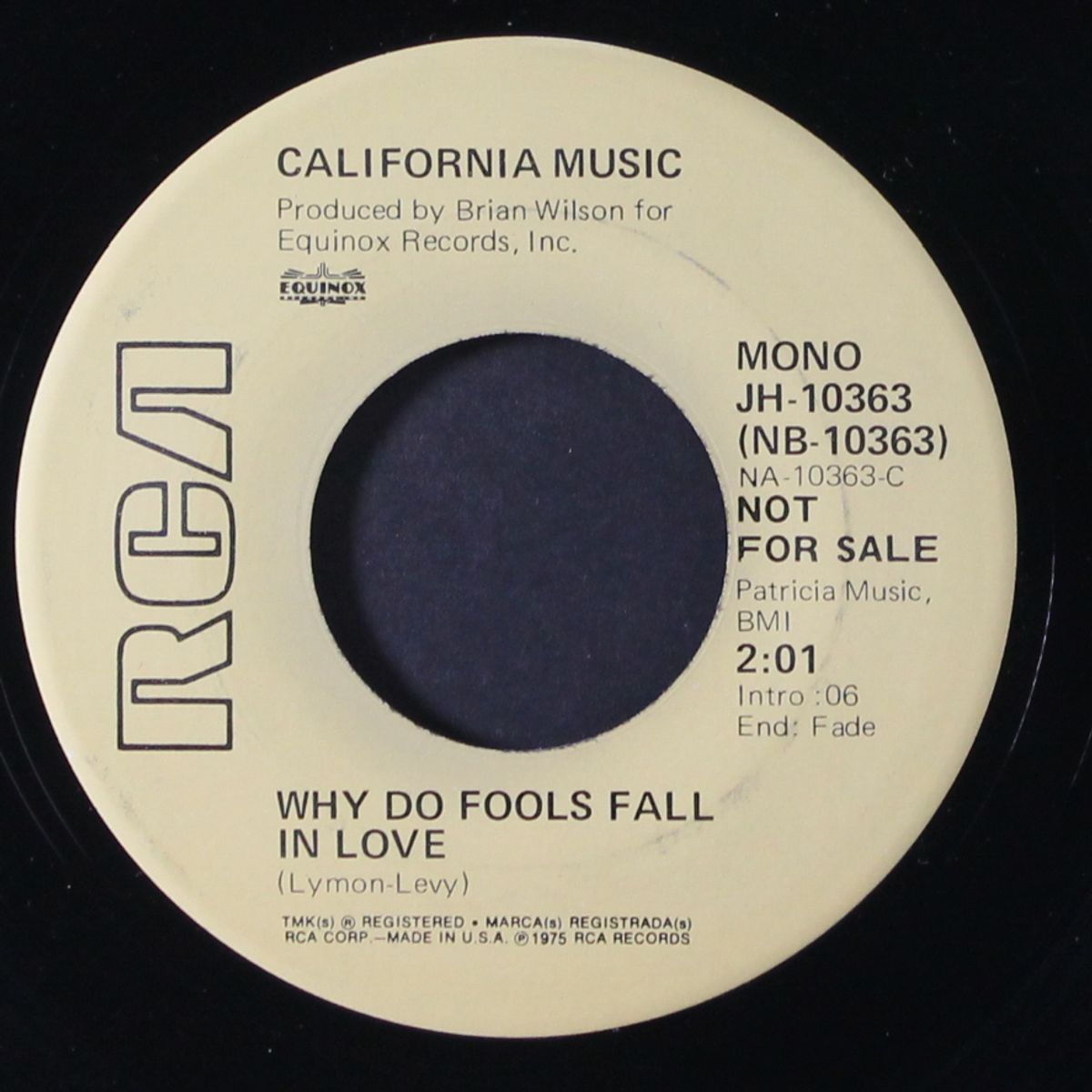 why do fools fall in love / mono by CALIFORNIA MUSIC