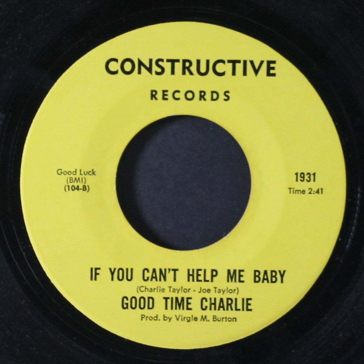 stagger lee / if you can't help me baby by GOOD TIME CHARLIE