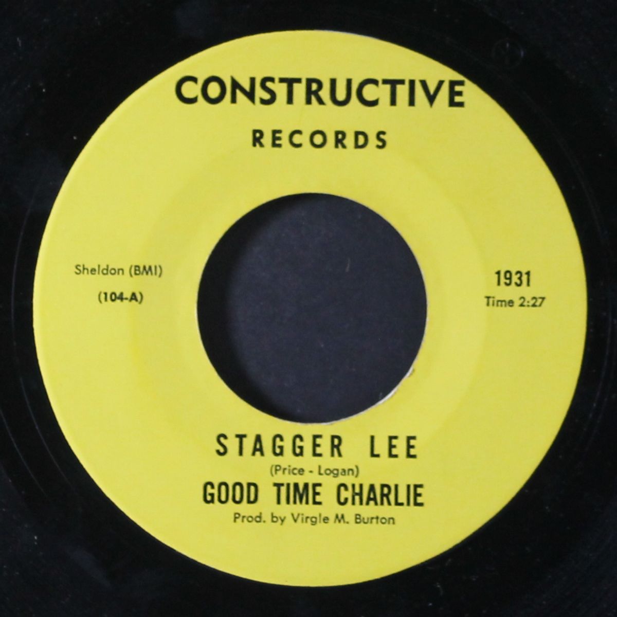 stagger lee / if you can't help me baby by GOOD TIME CHARLIE