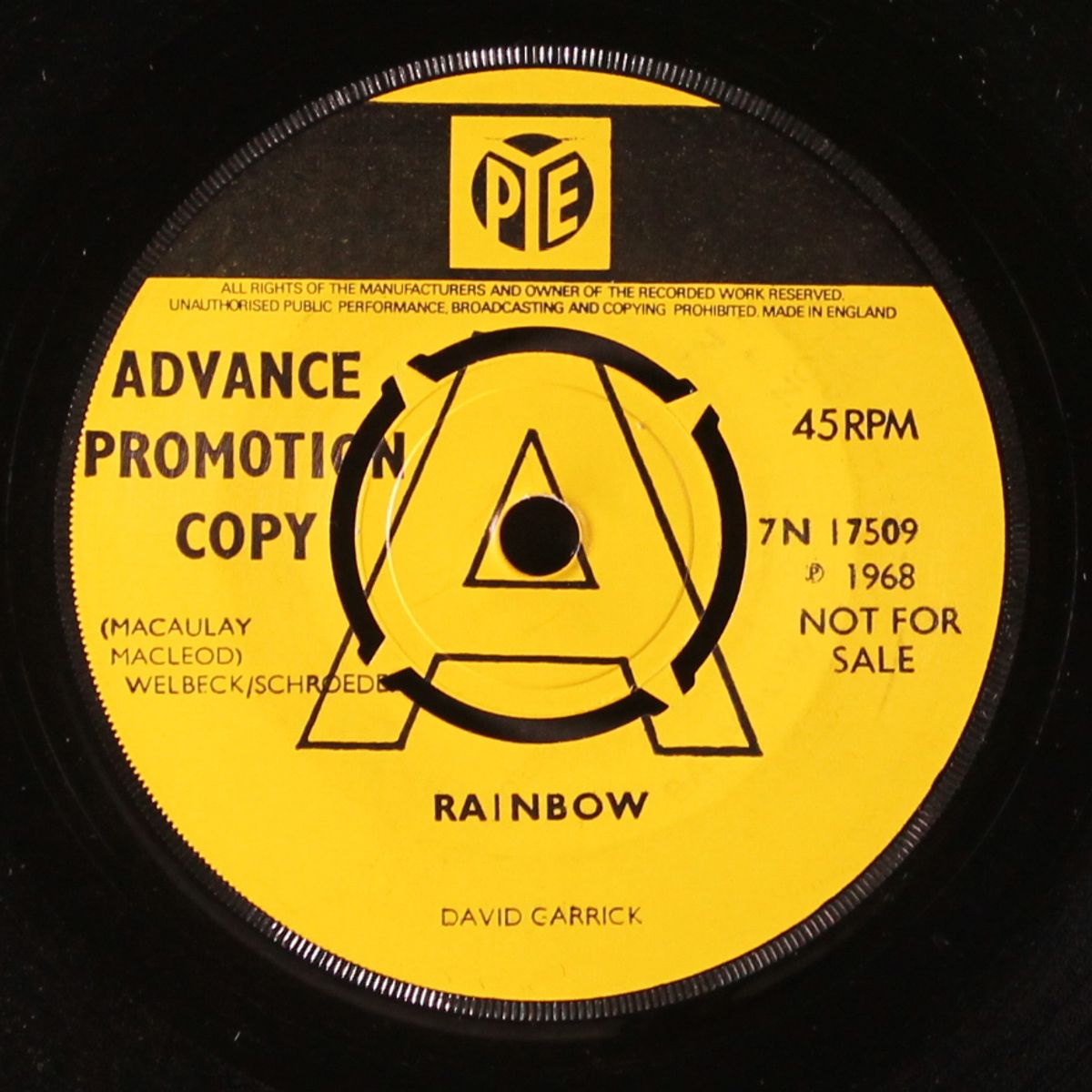 rainbow / i'll be home by DAVID GARRICK