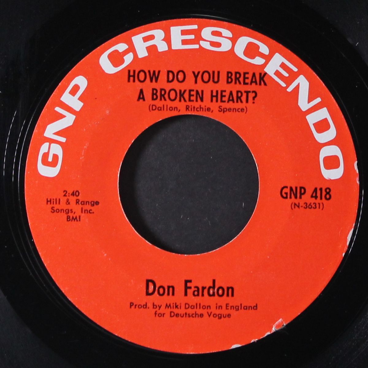 take a heart / how do you break a broken heart by DON FARDON
