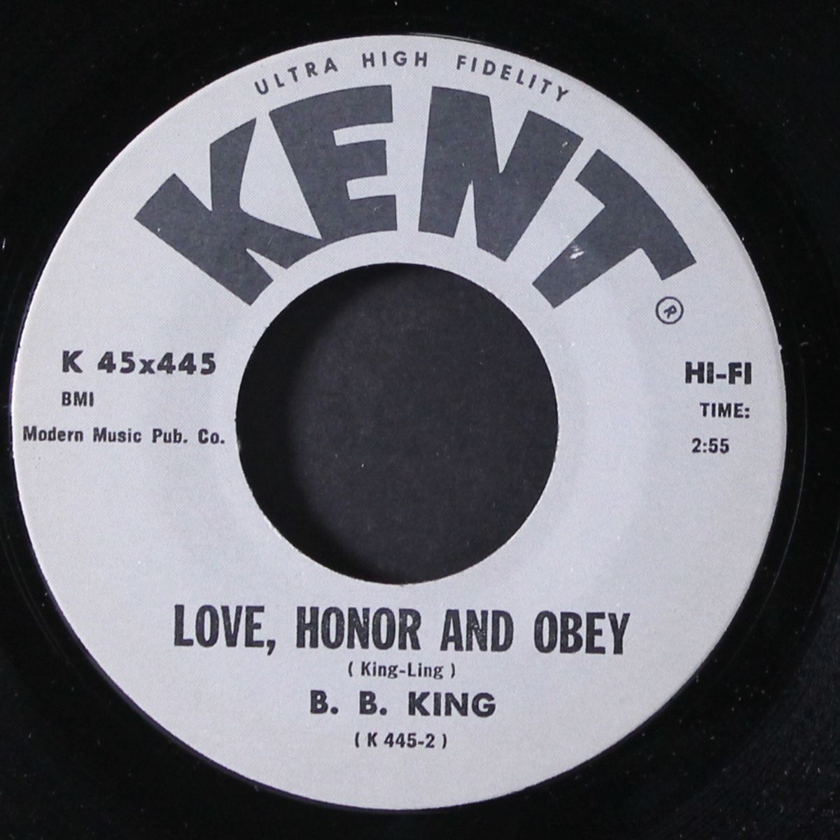 love, honor and obey / 5 long years by B.B. KING