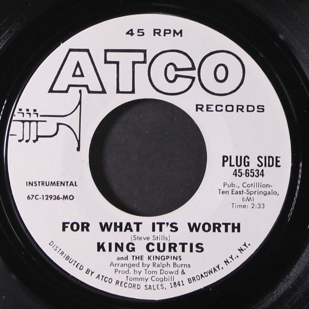 cook-out / for what it's worth by KING CURTIS