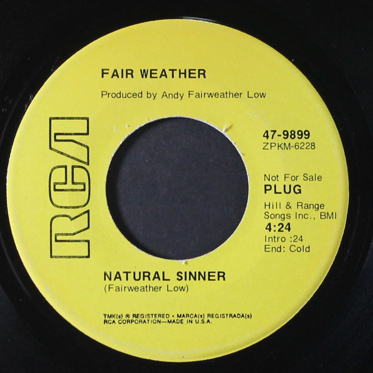 natural sinner / haven't i tried by FAIR WEATHER