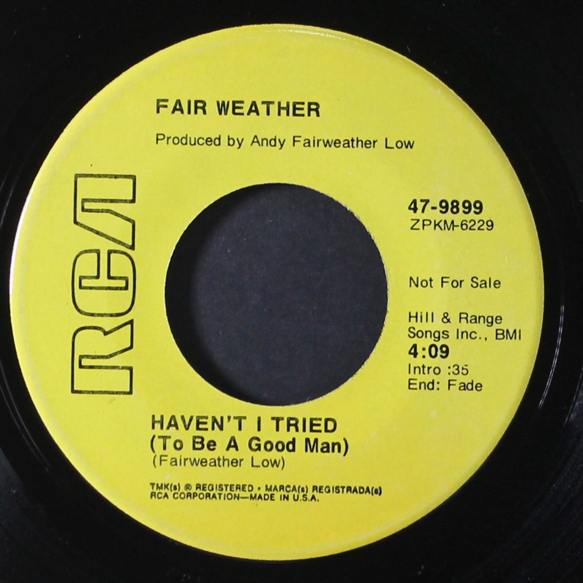 natural sinner / haven't i tried by FAIR WEATHER