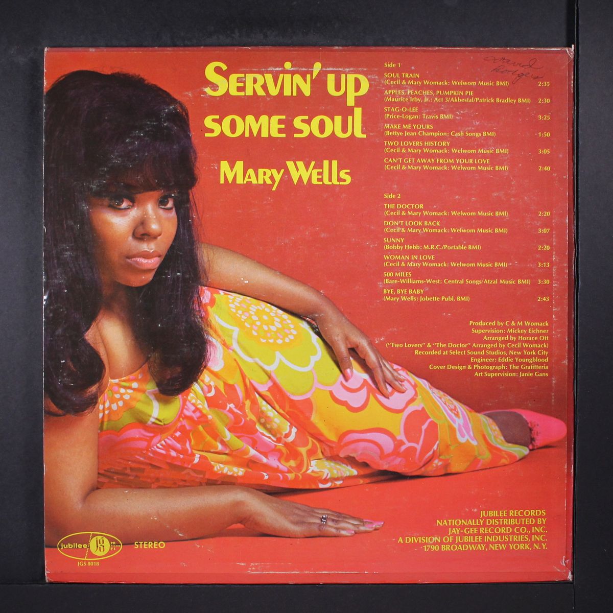servin' up some soul by MARY WELLS