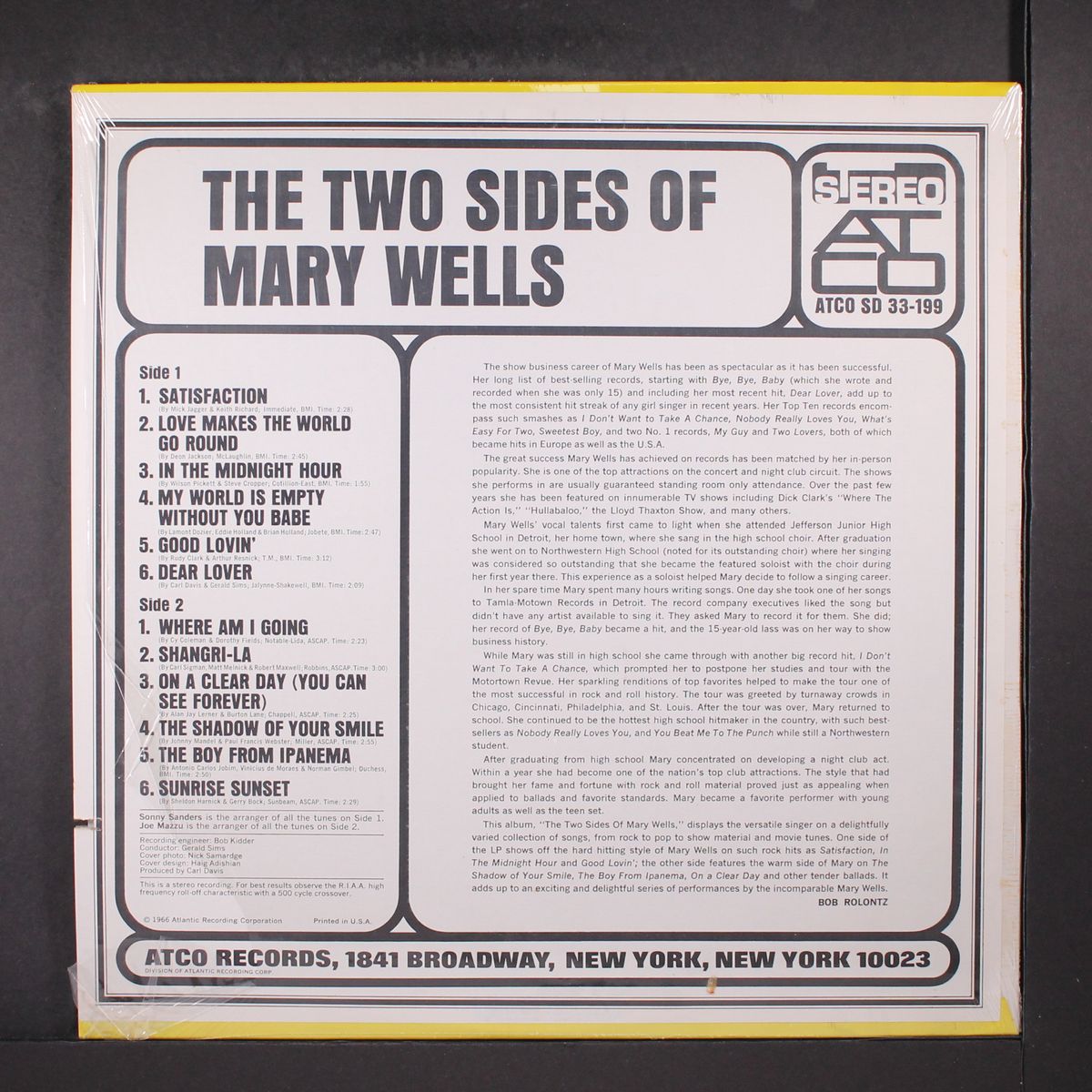 the two sides of mary wells by MARY WELLS