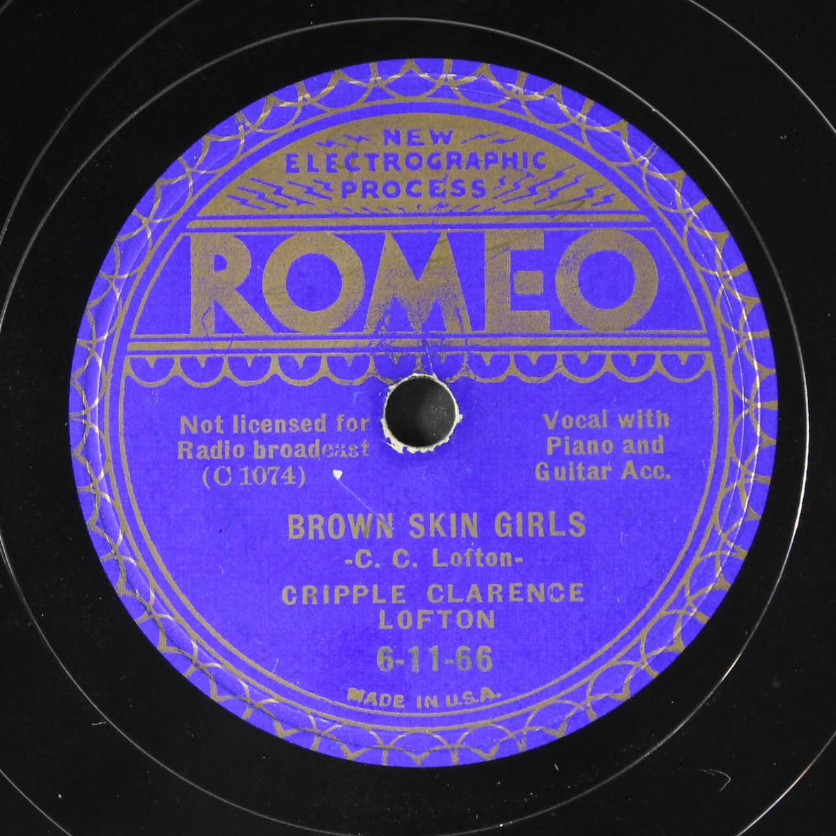 brown skin girls / you done tore your playhouse down by CRIPPLE CLARENCE LOFTON