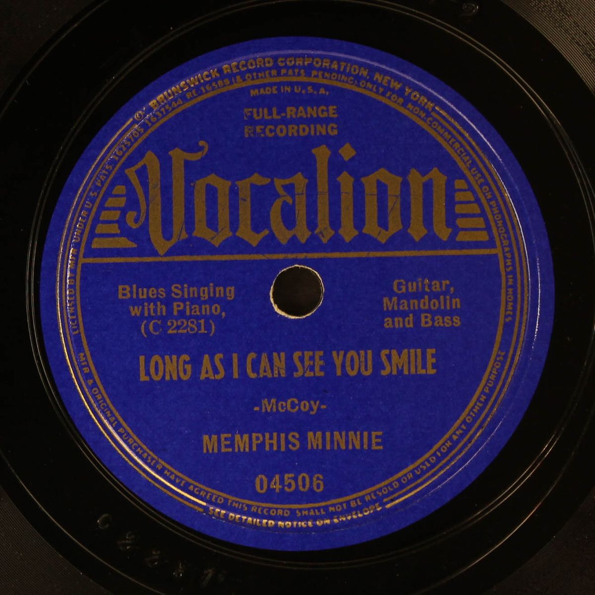 i'd rather see him dead / long as i can see you smile by MEMPHIS MINNIE