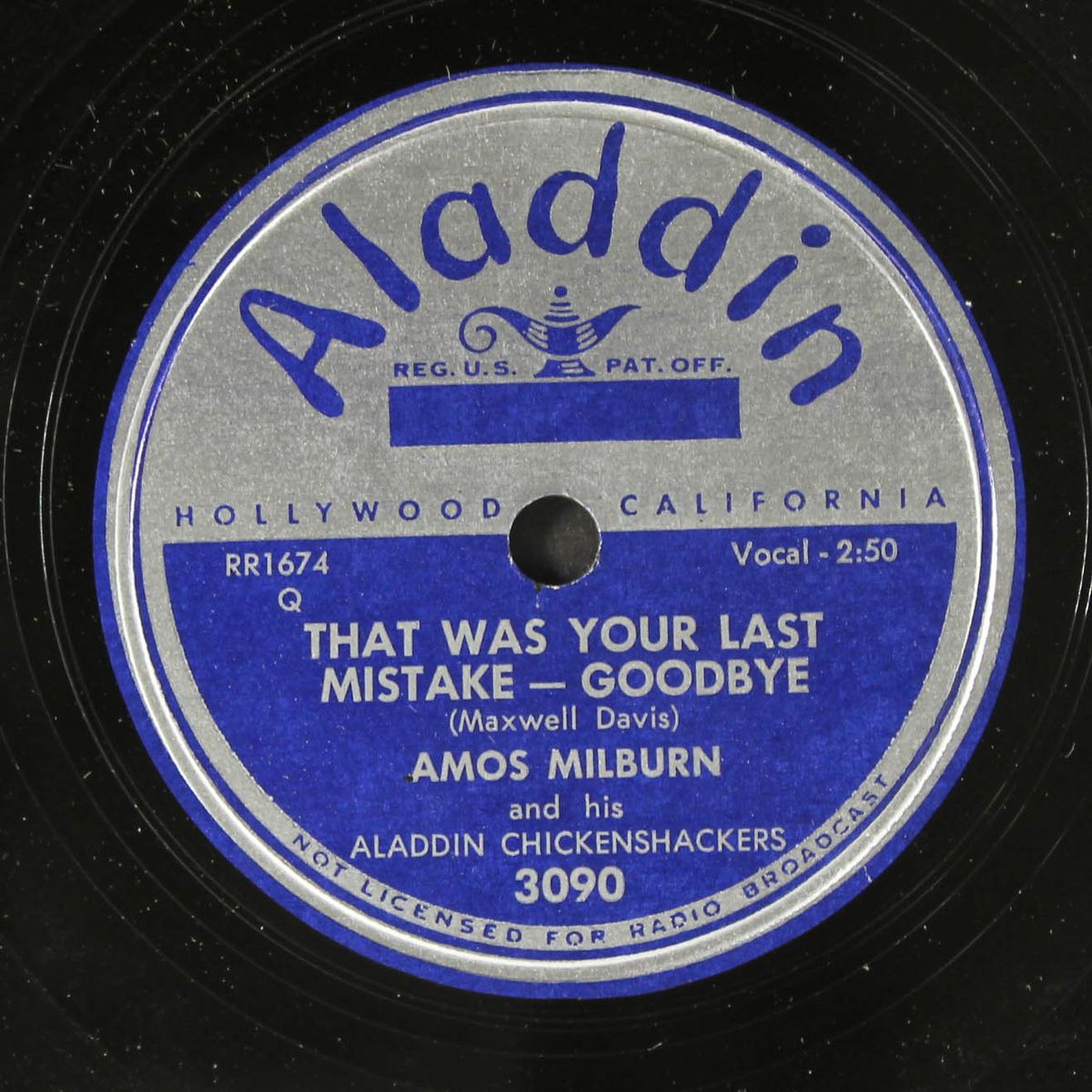 everybody clap hands / that was your last mistake - goodbye by AMOS MILBURN