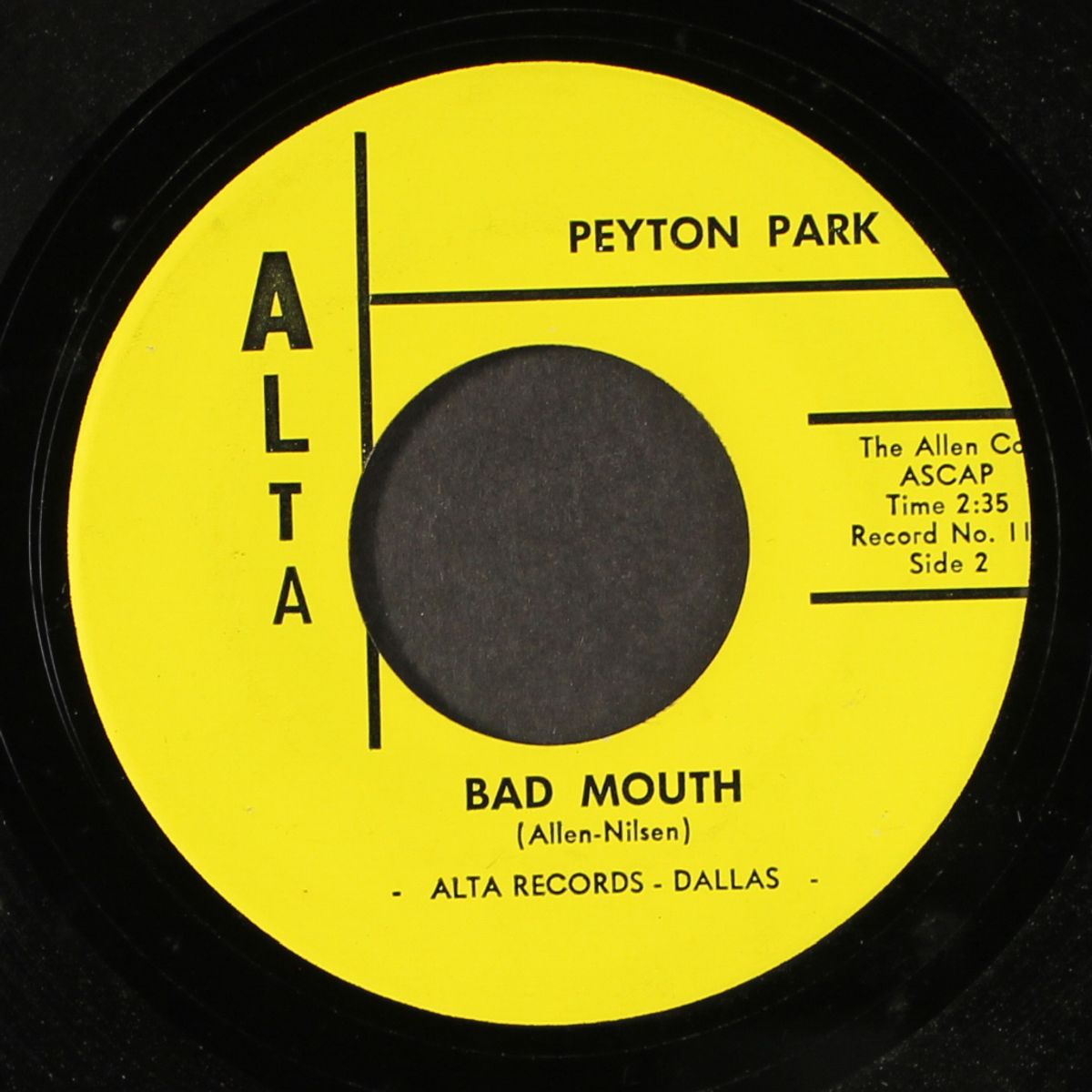 blue norther / bad mouth by PEYTON PARK