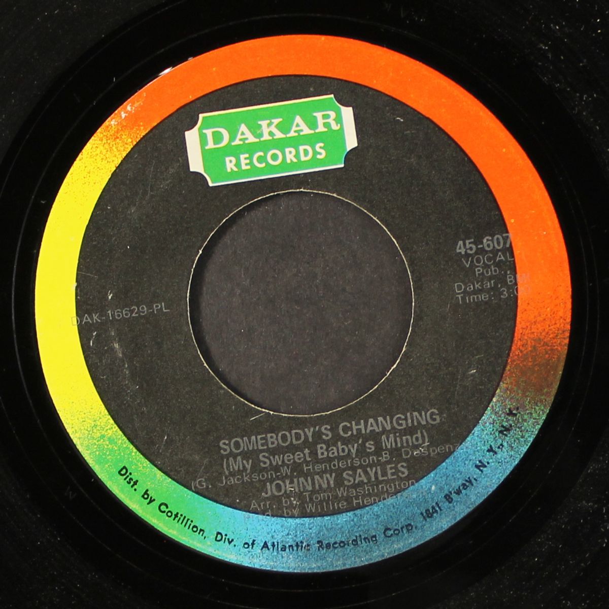 somebody's changing / you're so right for me by JOHNNY SAYLES