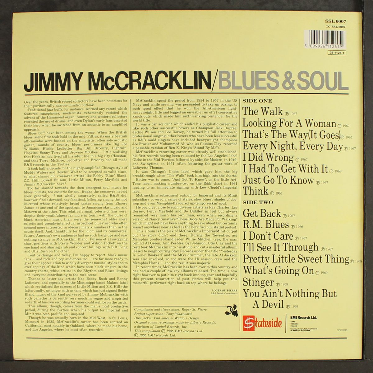 blues & soul by JIMMY MCCRACKLIN