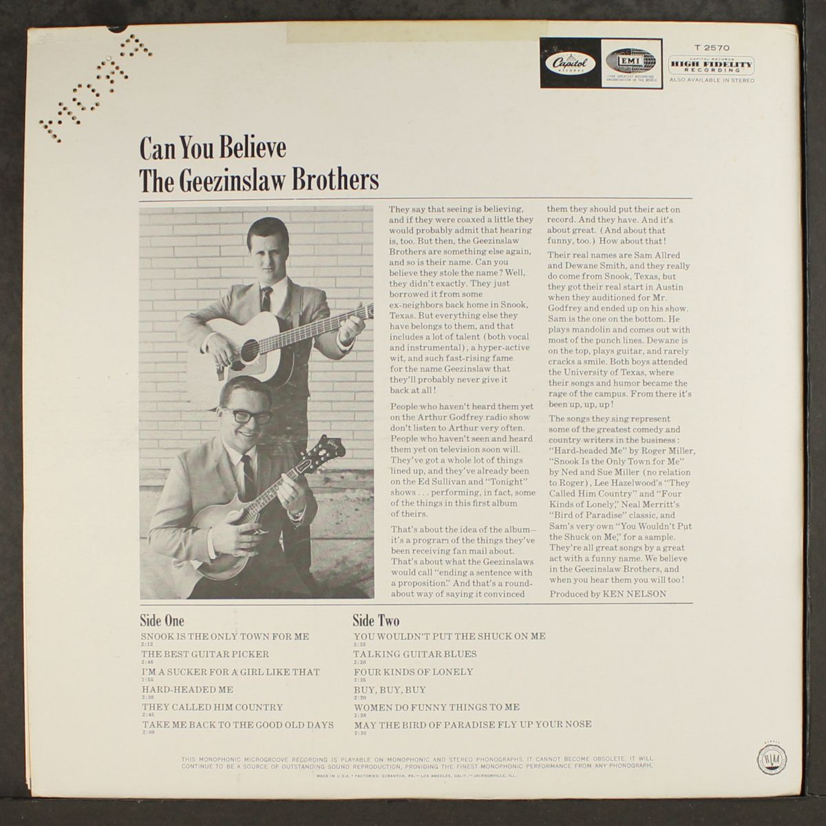 can you believe by GEEZINSLAW BROTHERS