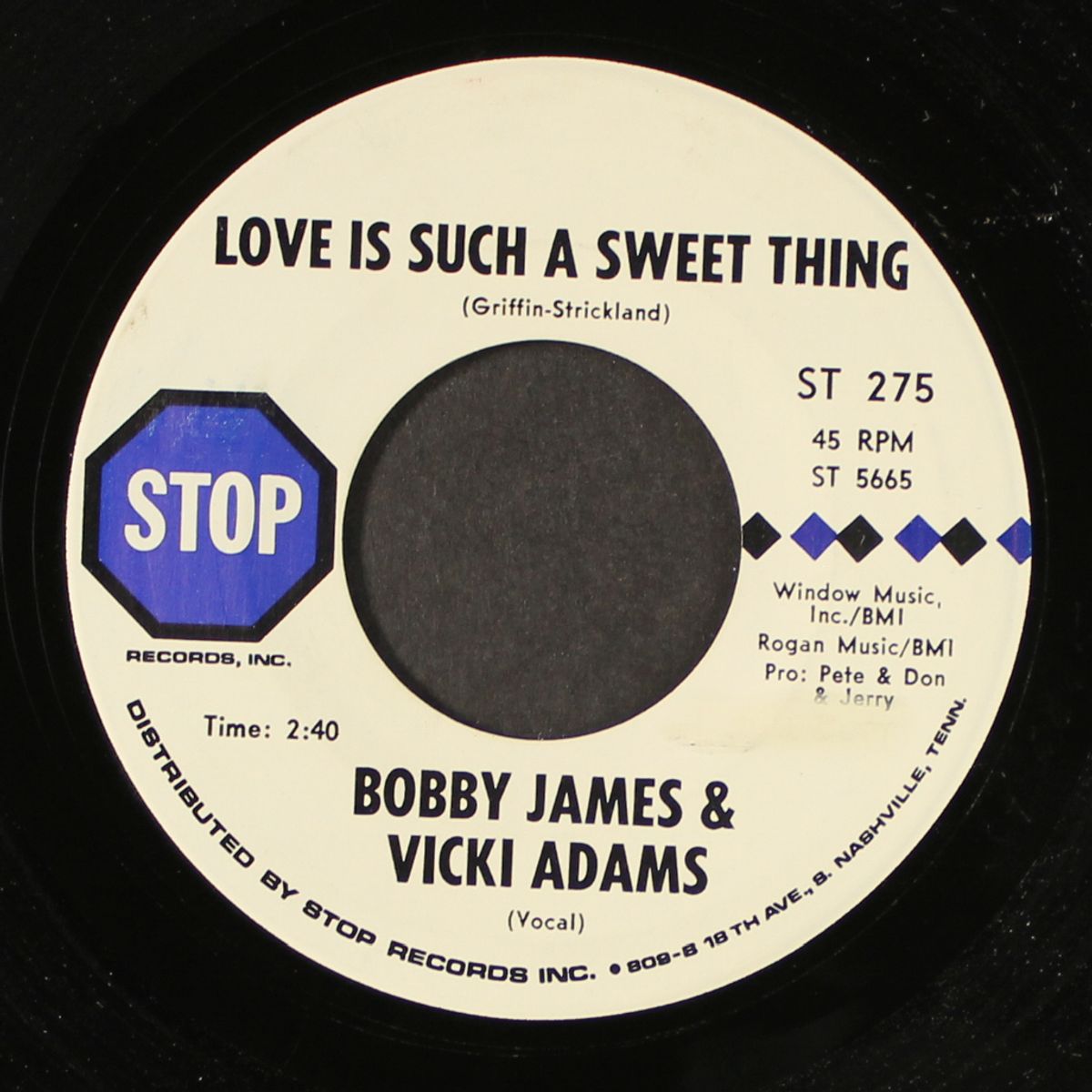 love is such a sweet thing / we got love by BOBBY JAMES & VICKI ADAMS