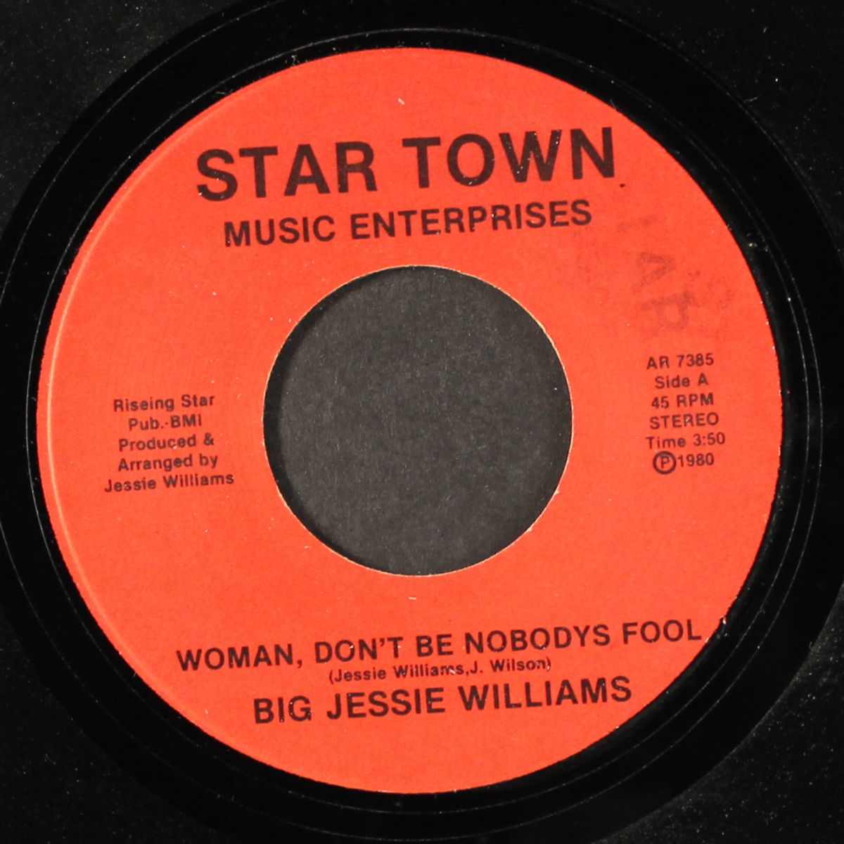 woman, don't be nobody's fool / sweet baby i love you so by BIG JESSIE WILLIAMS