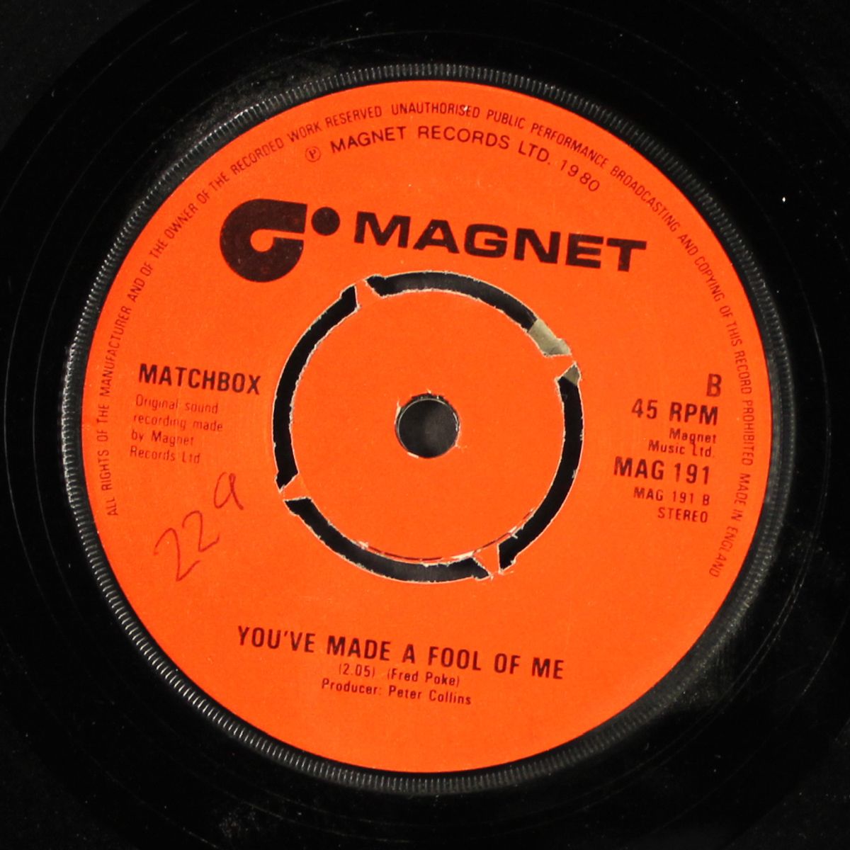 when you ask about love / you've made a fool of me by MATCHBOX