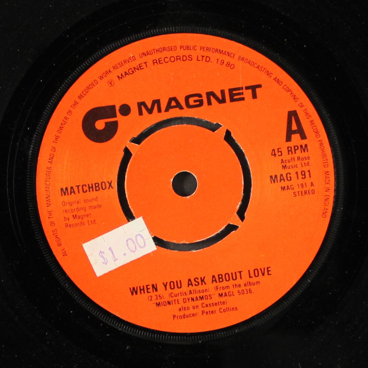 when you ask about love / you've made a fool of me by MATCHBOX