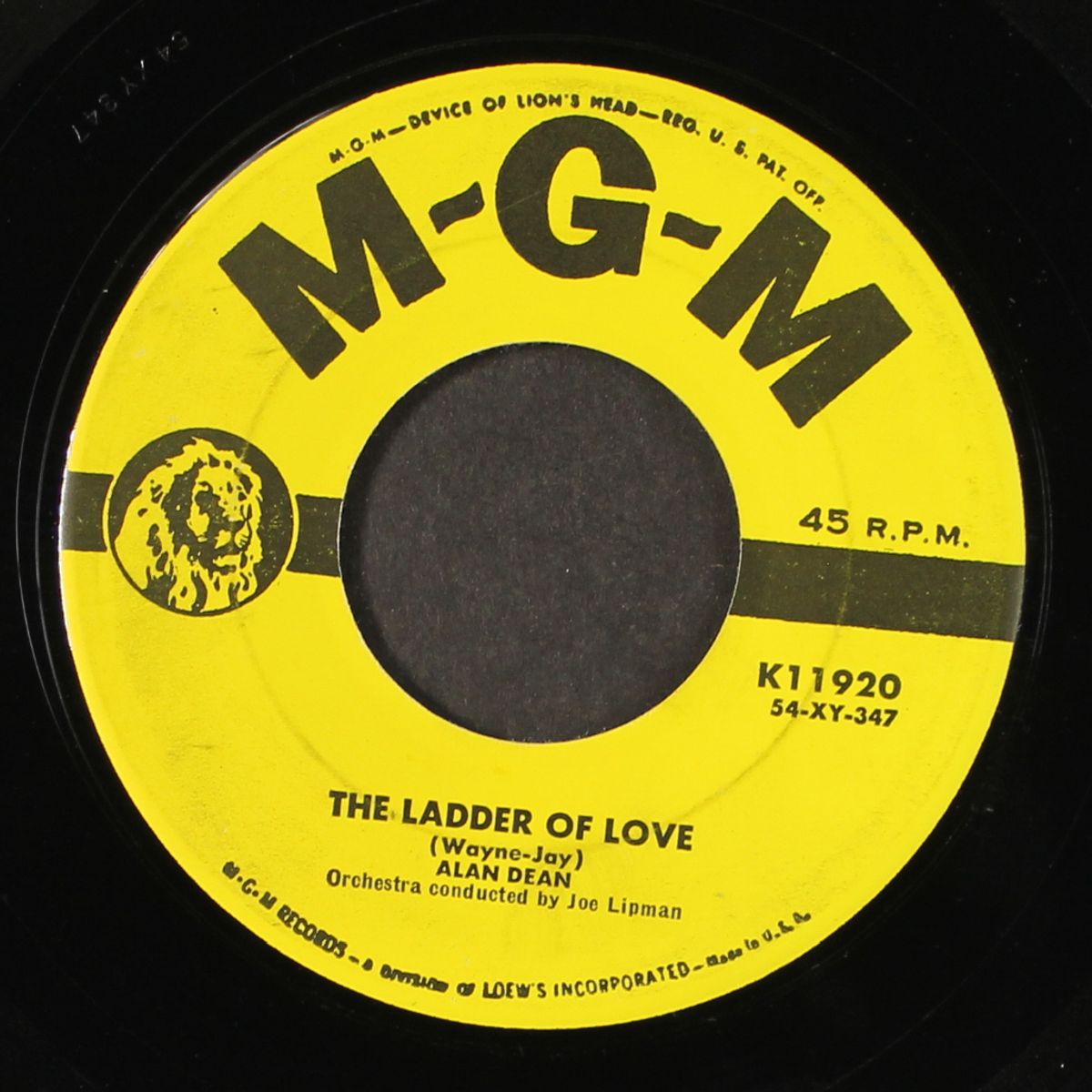too much in love to care / the ladder of love by ALAN DEAN