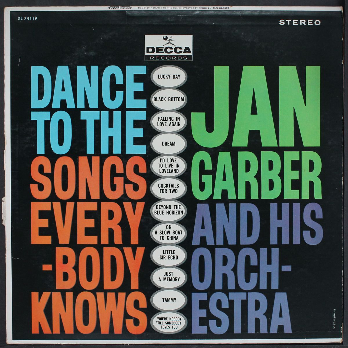 dance to the songs everybody knows by JAN GARBER