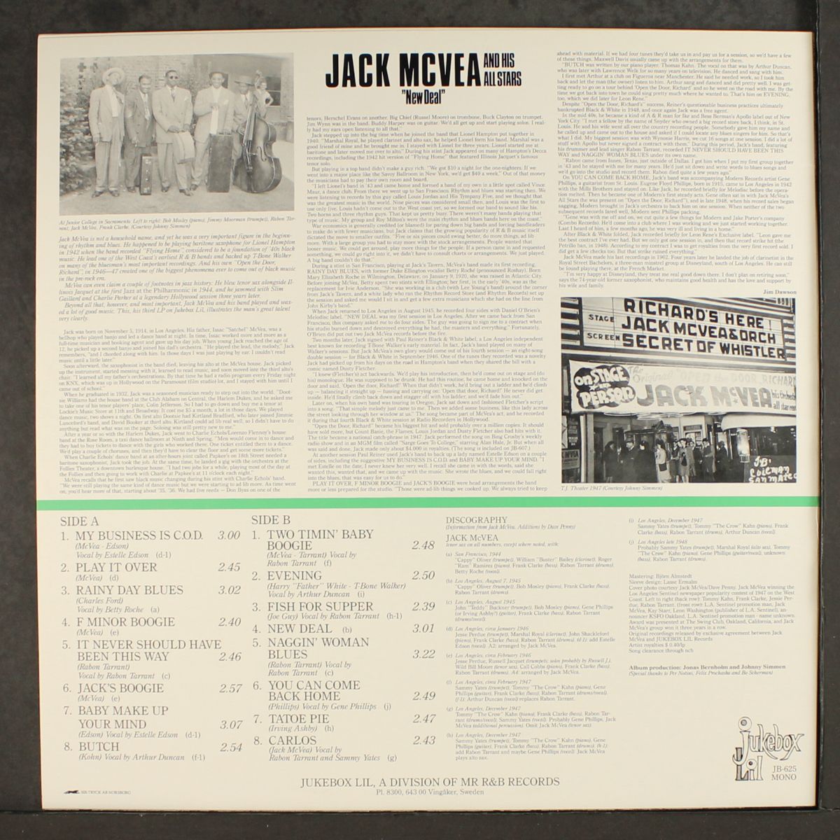 new deal by JACK MCVEA