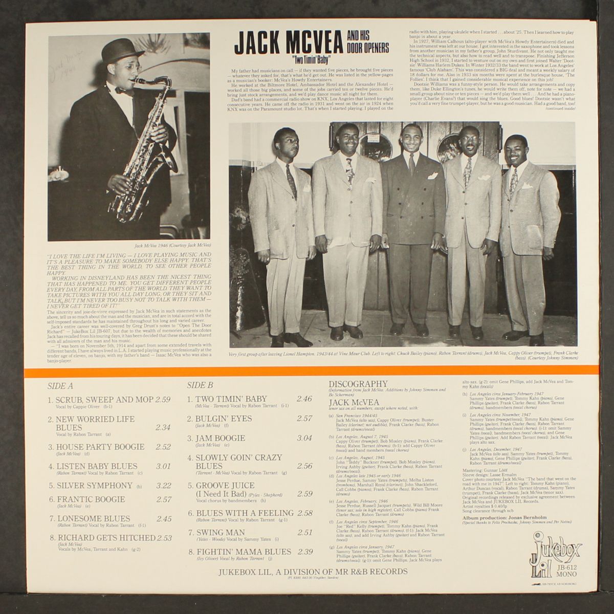 two timin' baby by JACK MCVEA