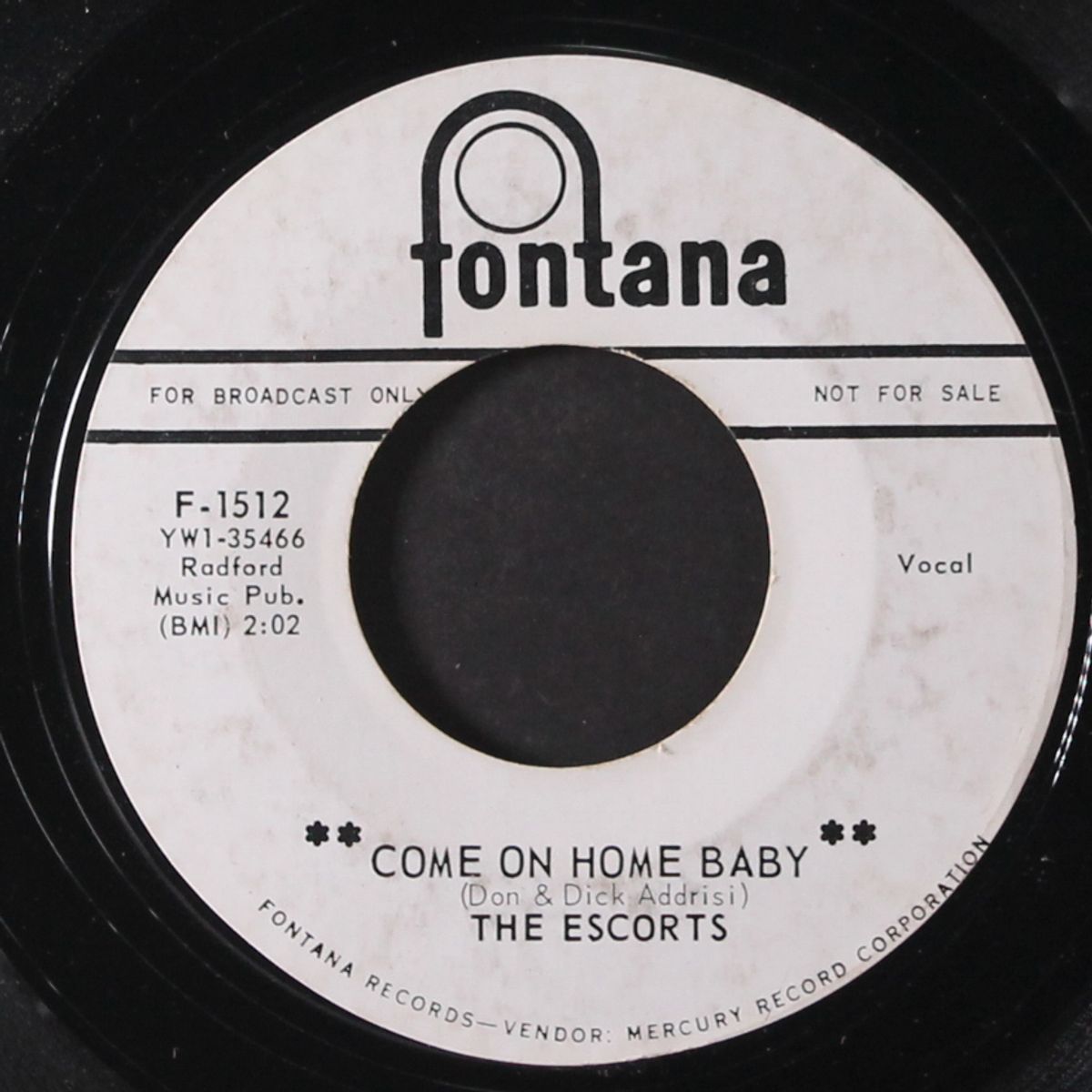 come on home baby / she gets no loving that way by ESCORTS