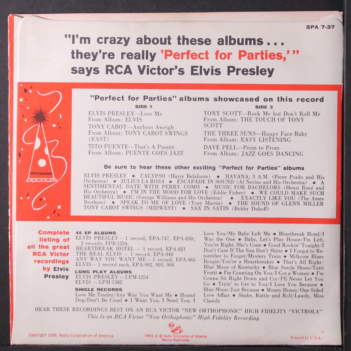 perfect for parties by ELVIS PRESLEY