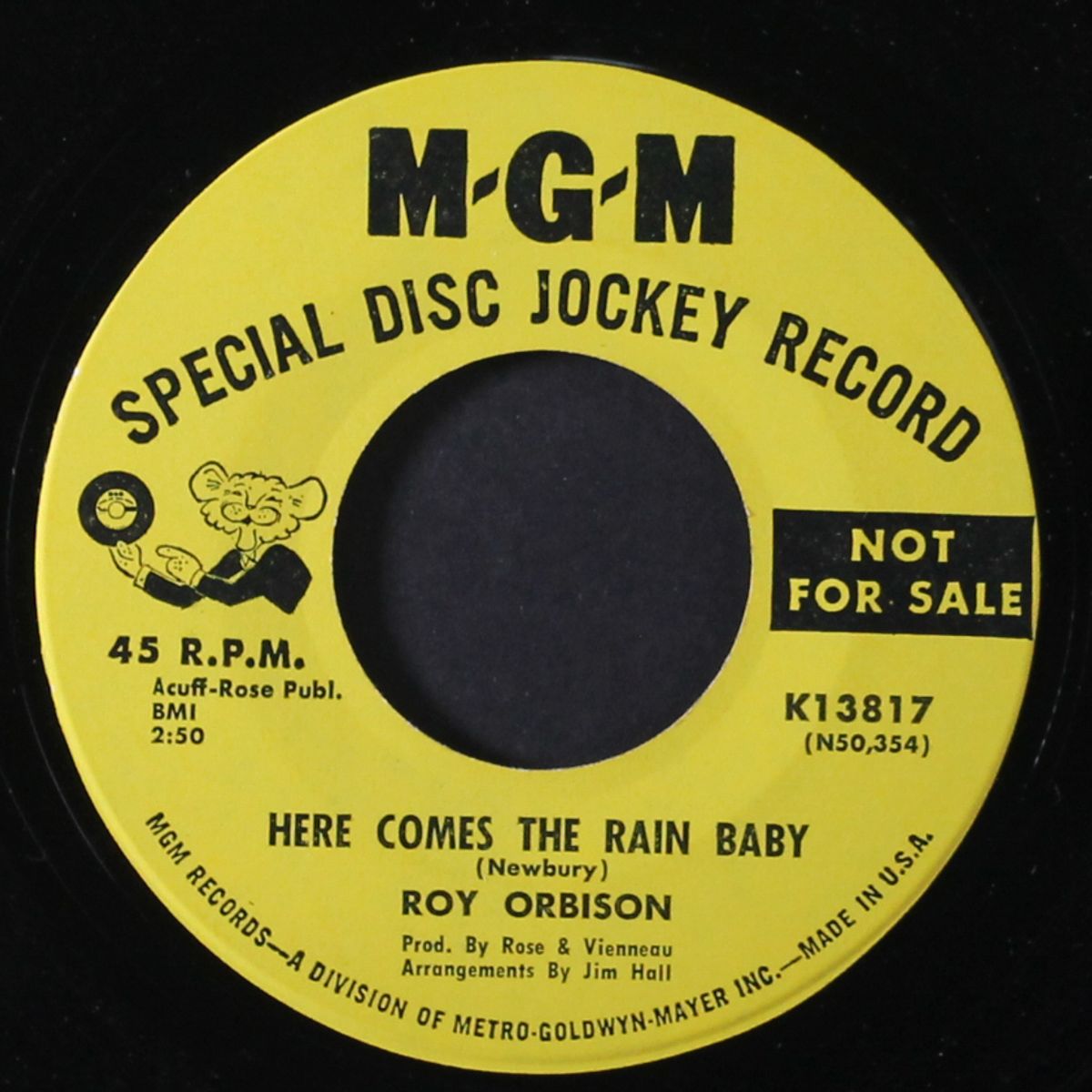 she / here comes the rain baby by ROY ORBISON