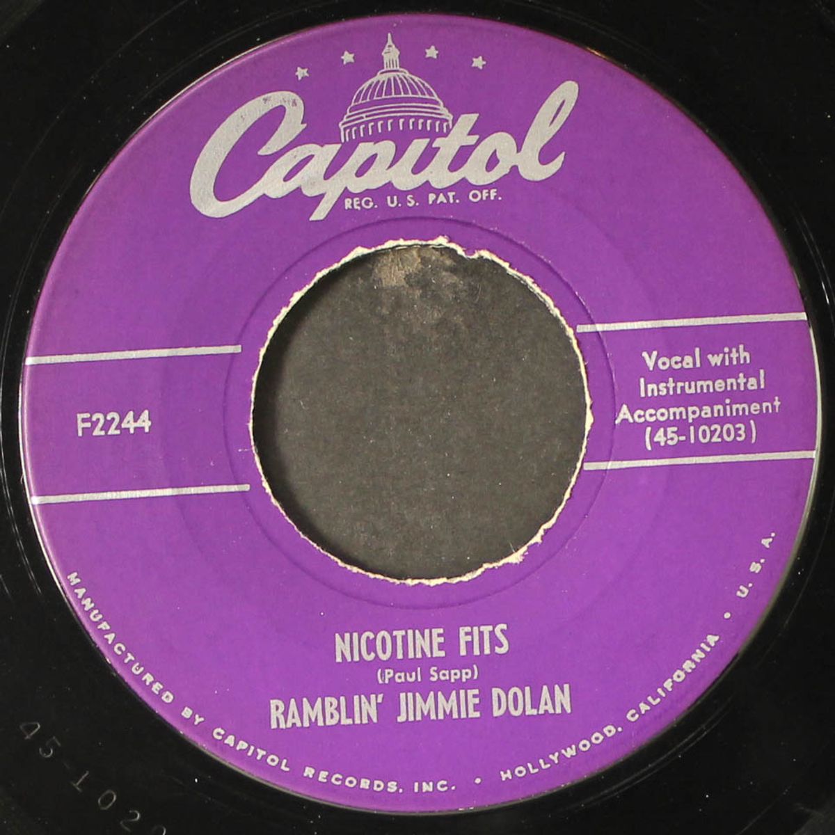 hot rod mama / nicotine fits by RAMBLIN' JIMMIE DOLAN