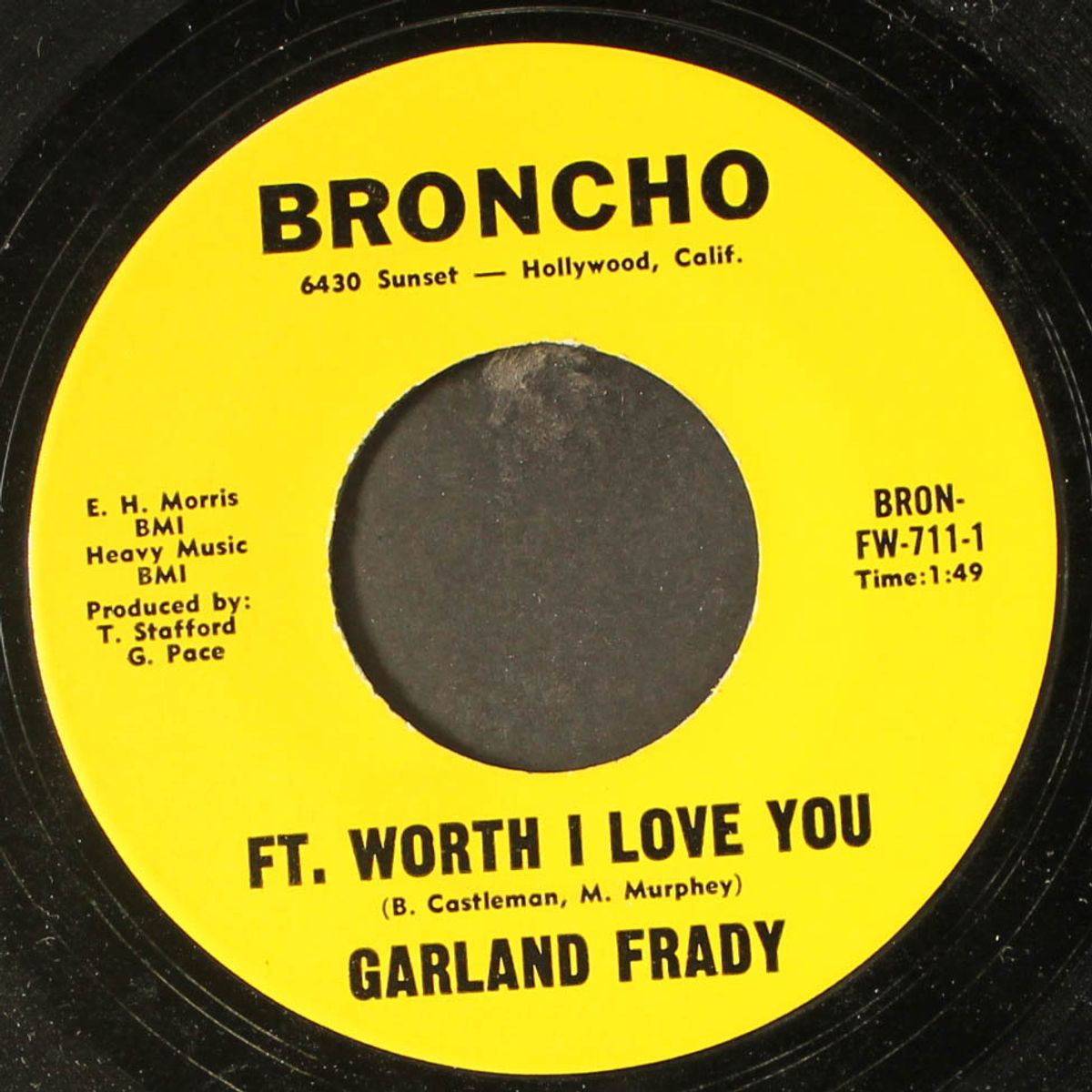 mr. bojangles / ft. worth i love you by GARLAND FRADY