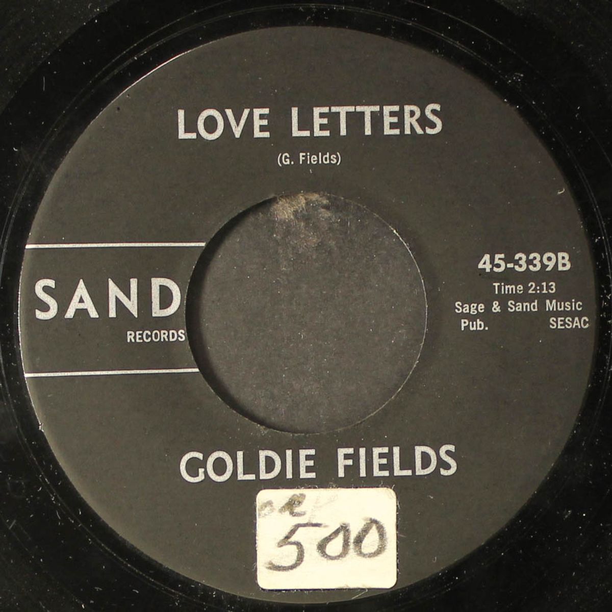 mr. sun / love letters by GOLDIE FIELDS