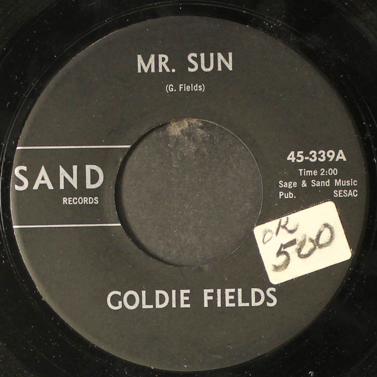 mr. sun / love letters by GOLDIE FIELDS