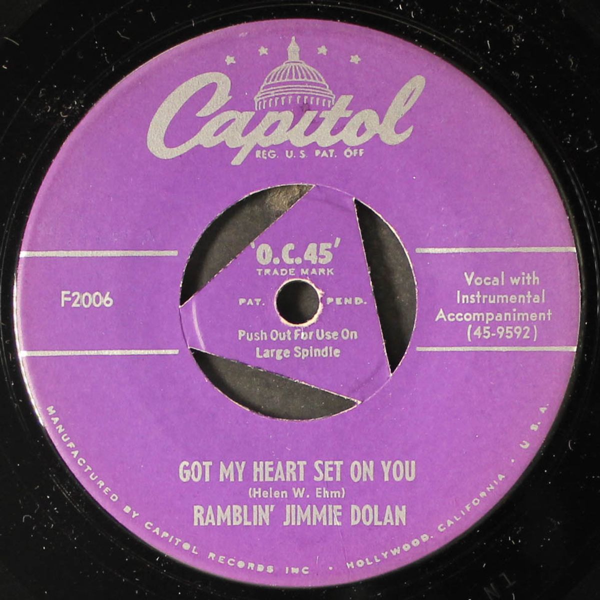 got my heart set on you / there's a blue sky way out yonder by RAMBLIN' JIMMIE DOLAN