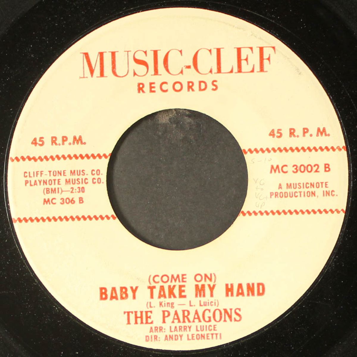 time after time / baby take my hand by PARAGONS