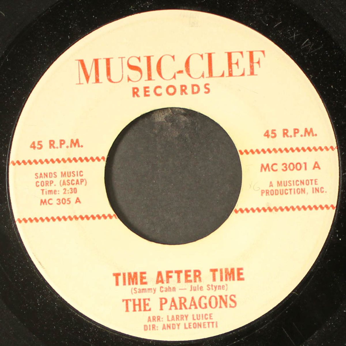 time after time / baby take my hand by PARAGONS