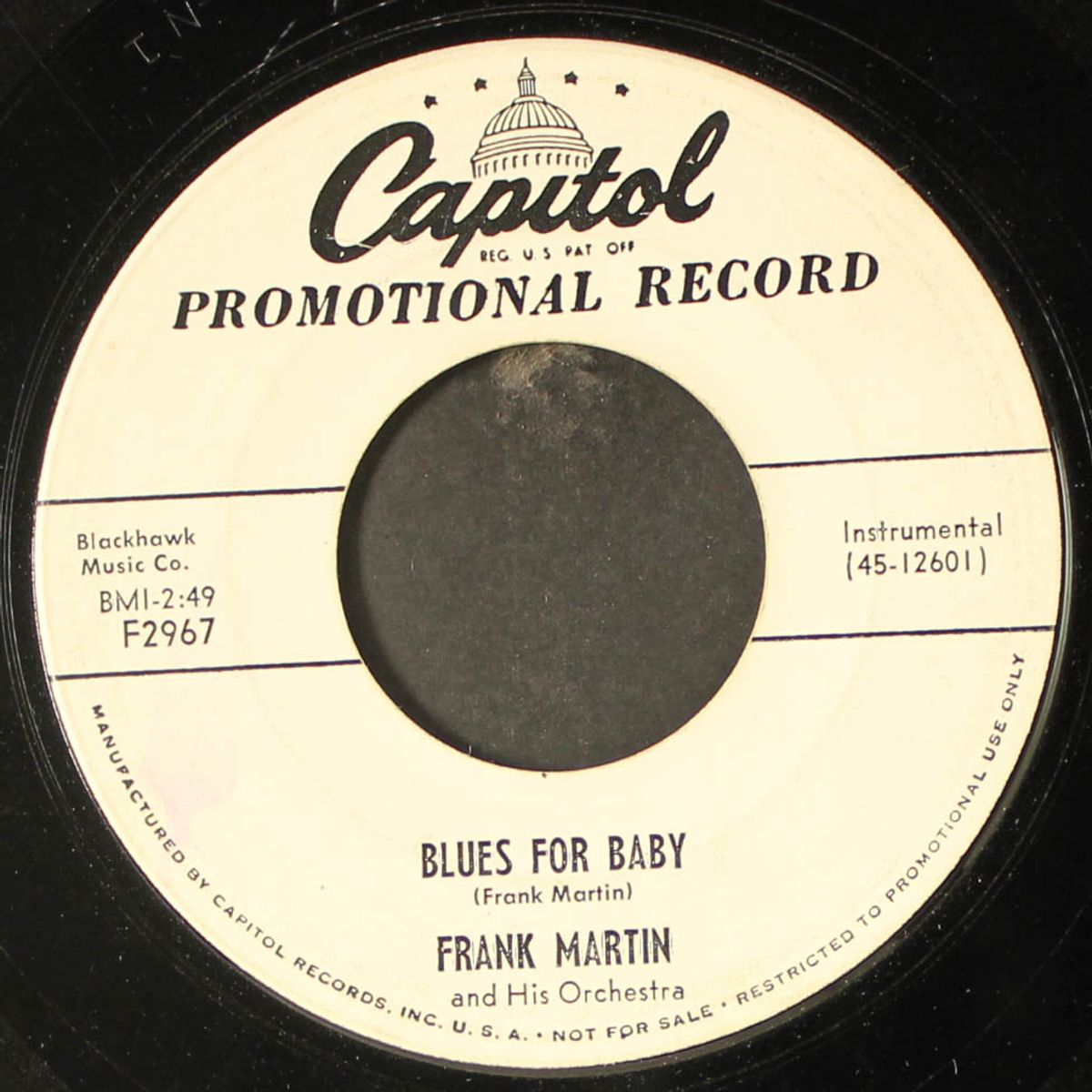 come back baby / blues for baby by FRANK MARTIN & PEPPER NEELY