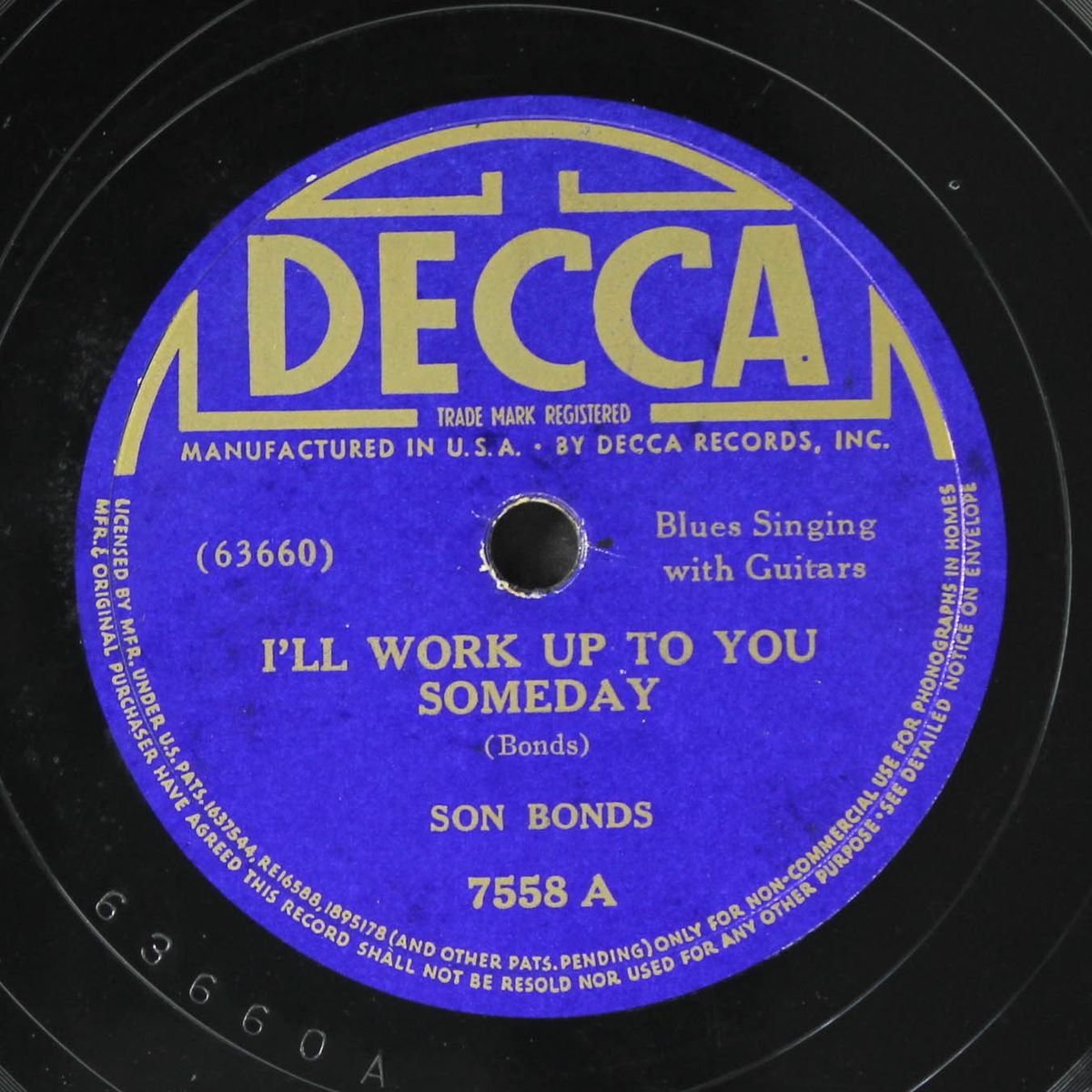 i'll work up to you someday / old bachelor blues by SON BONDS