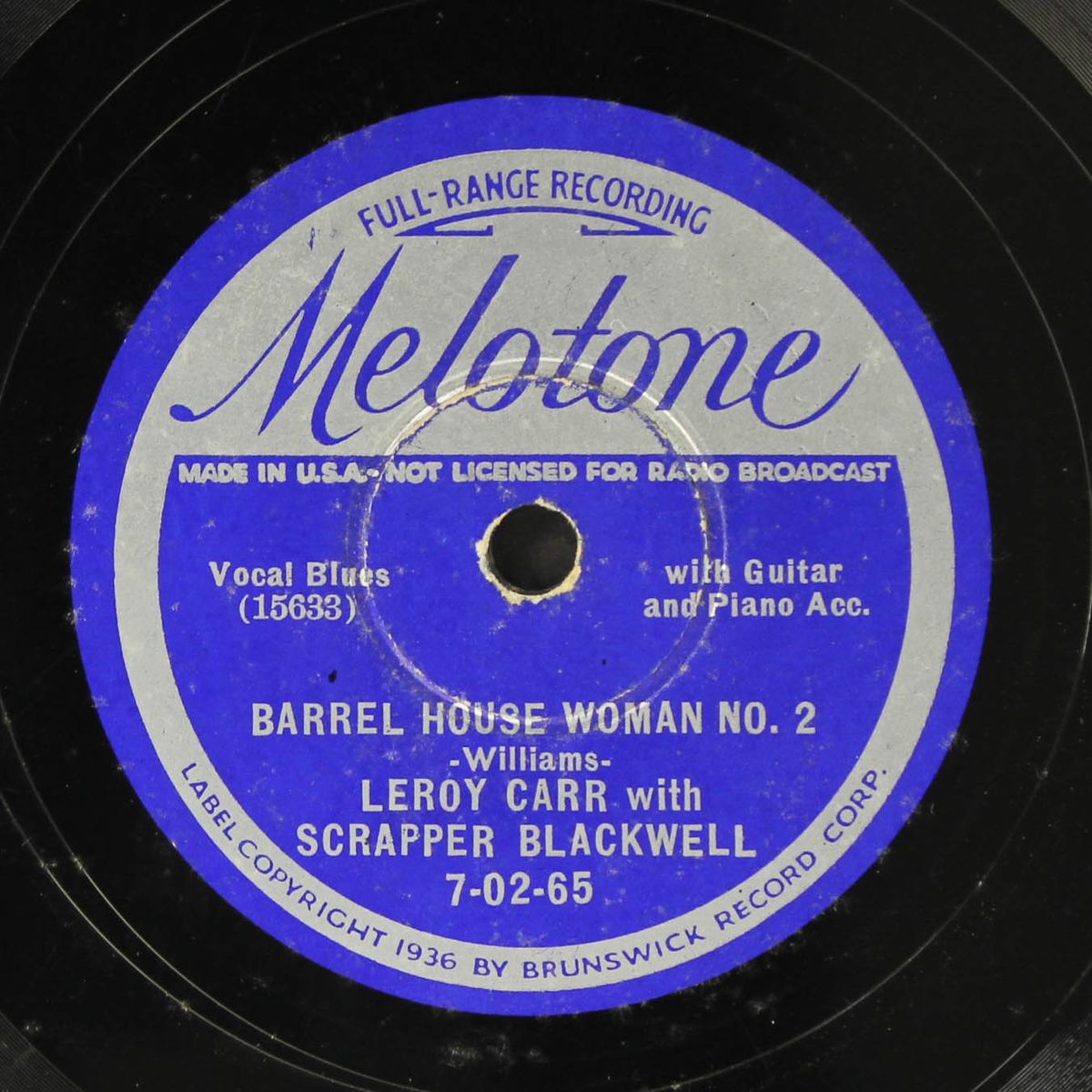 i believe i'll make a change / barrel house woman no. 2 by LEROY CARR & SCRAPPER BLACKWELL