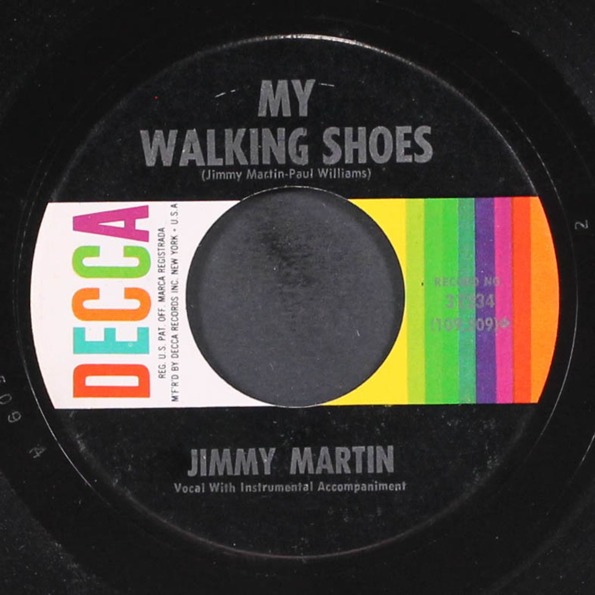my walking shoes / hey diddle diddle by JIMMY MARTIN