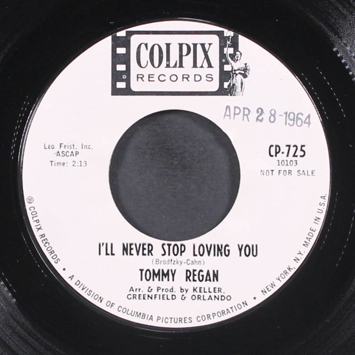 i'll never stop loving you / this time i'm losing you by TOMMY REGAN & GROUP