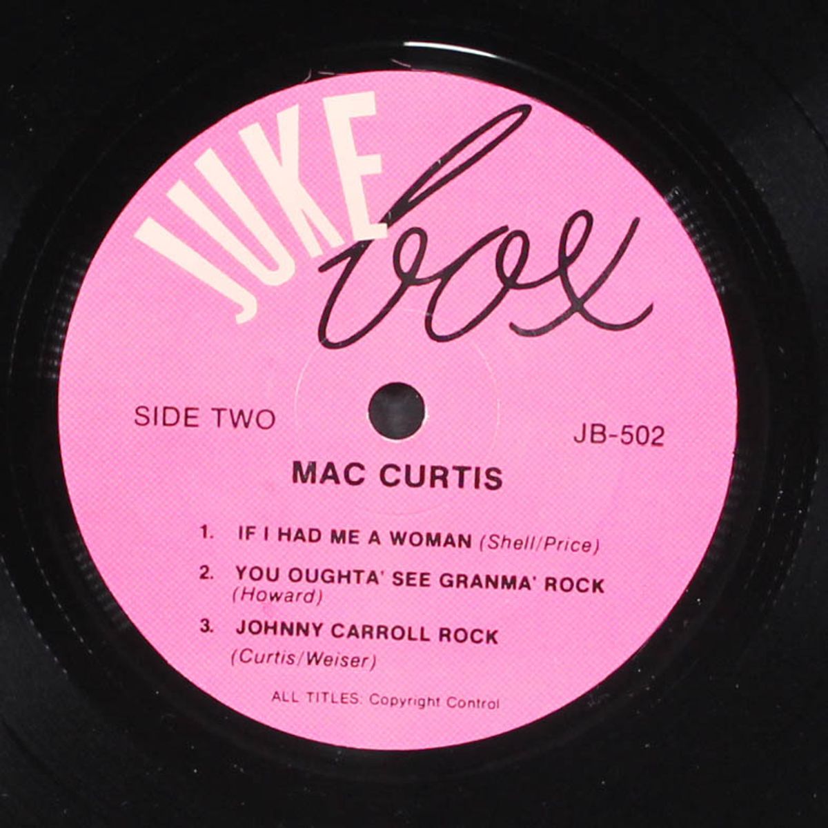 the terrific rock & roller from texas by MAC CURTIS