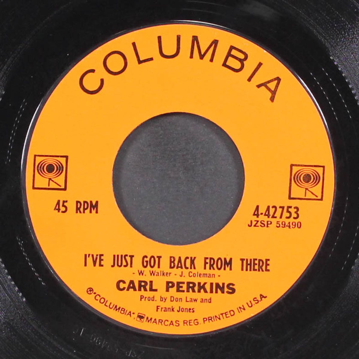 forget me (next time around) / i've just got back from there by CARL PERKINS