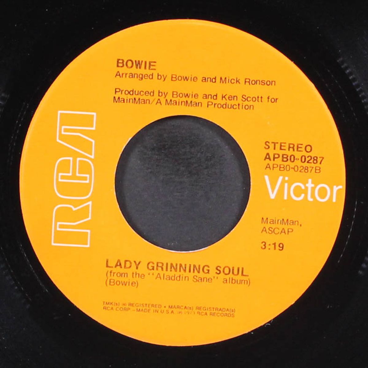 rebel rebel / lady grinning soul by DAVID BOWIE